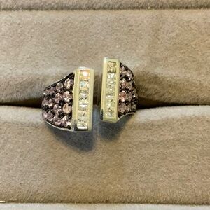 Elegant Sterling Silver and Pink Gemstone Ring